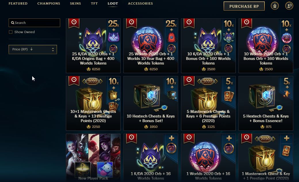 lol loot shop